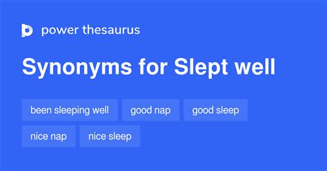 synonyms for slept